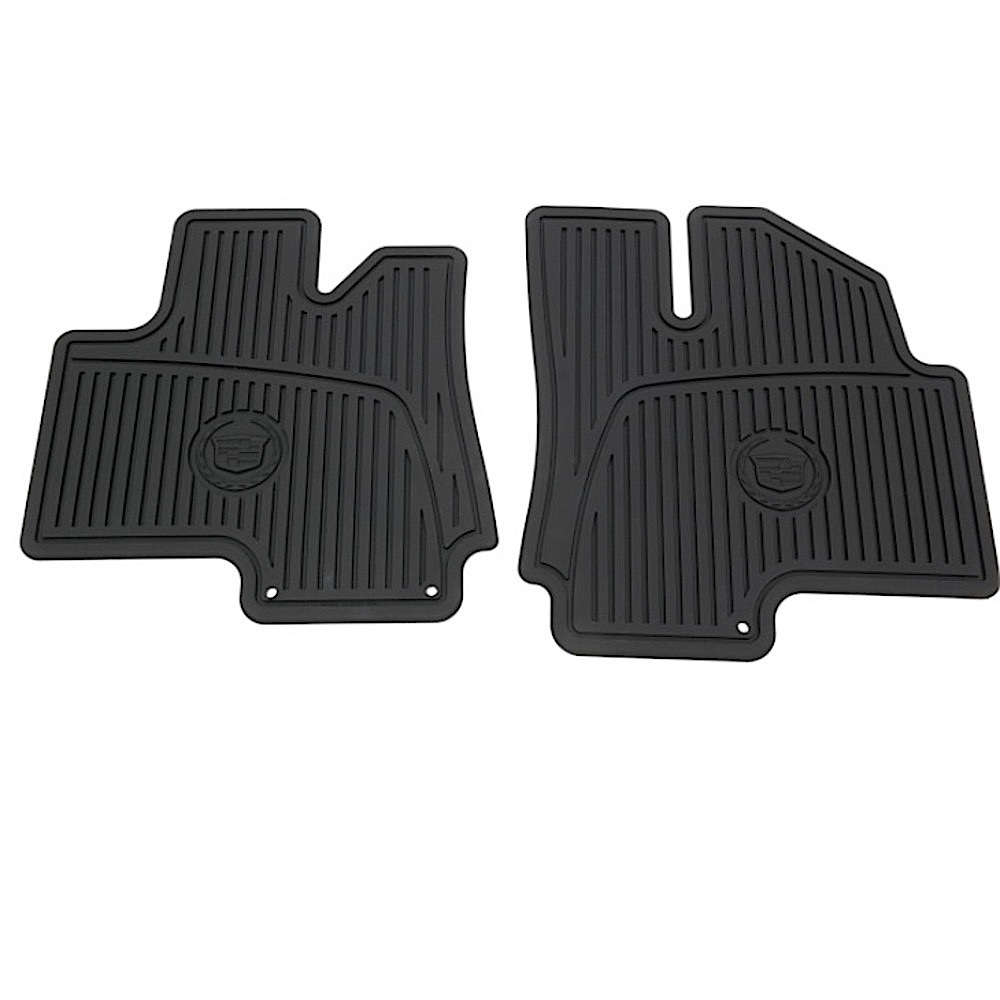 CADILLAC Mats Genuine OEM All Weather SRX 2010 - 2014 Front Black Rubber